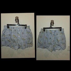 Her Universe Studio Ghibli My Neighbor Totoro Blue Gingham Scalloped Shorts M